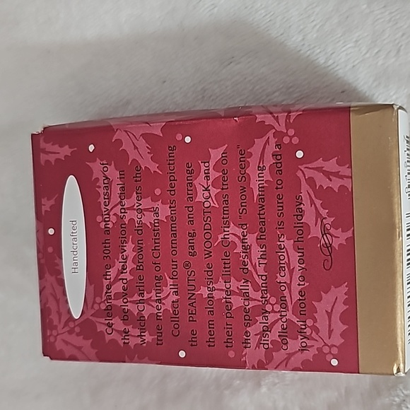 LINUS HALLMARK ORNAMENT PEANUTS A CHARLIE BROWN CHRISTMAS HANDCRAFTED 1995 - Picture 3 of 9